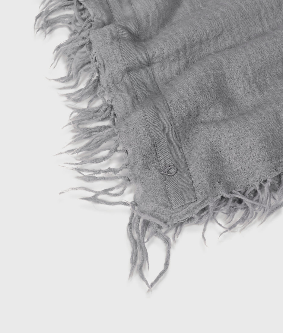 scarf washed wool | light graphite