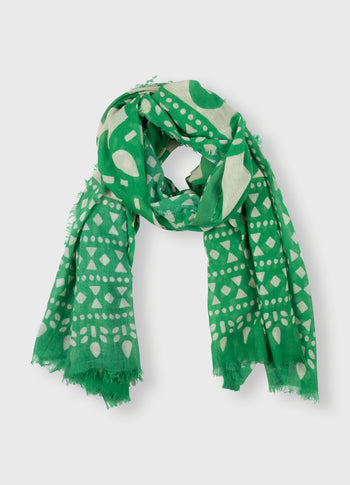 scarf batik | apple green
