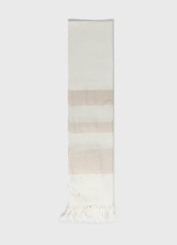 scarf cotton lurex | ecru