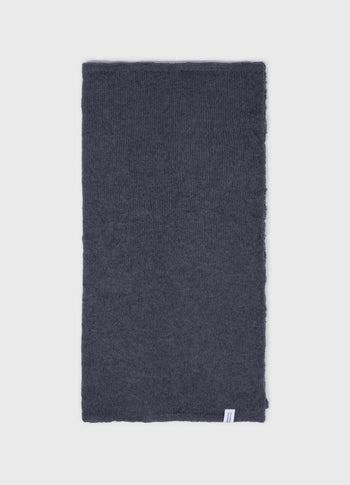 bandana knit scarf | steel blue