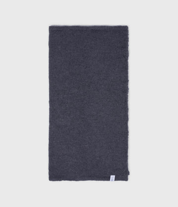 bandana knit scarf | steel blue