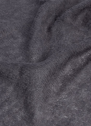 bandana knit scarf | steel blue