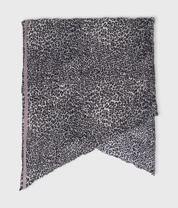 scarf leopard | ecru