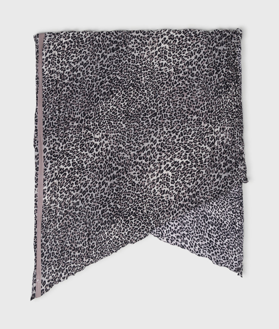 scarf leopard | ecru