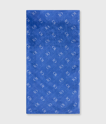 zijden sjaal monogram | ultramarine