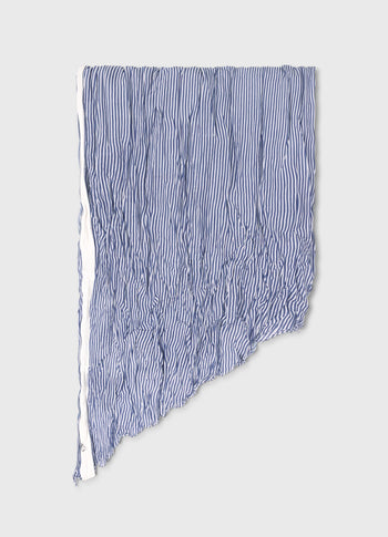 scarf stripes | white/blue