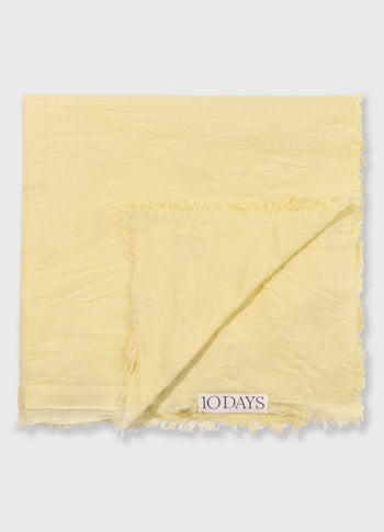 scarf cotton crepe | pastel yellow