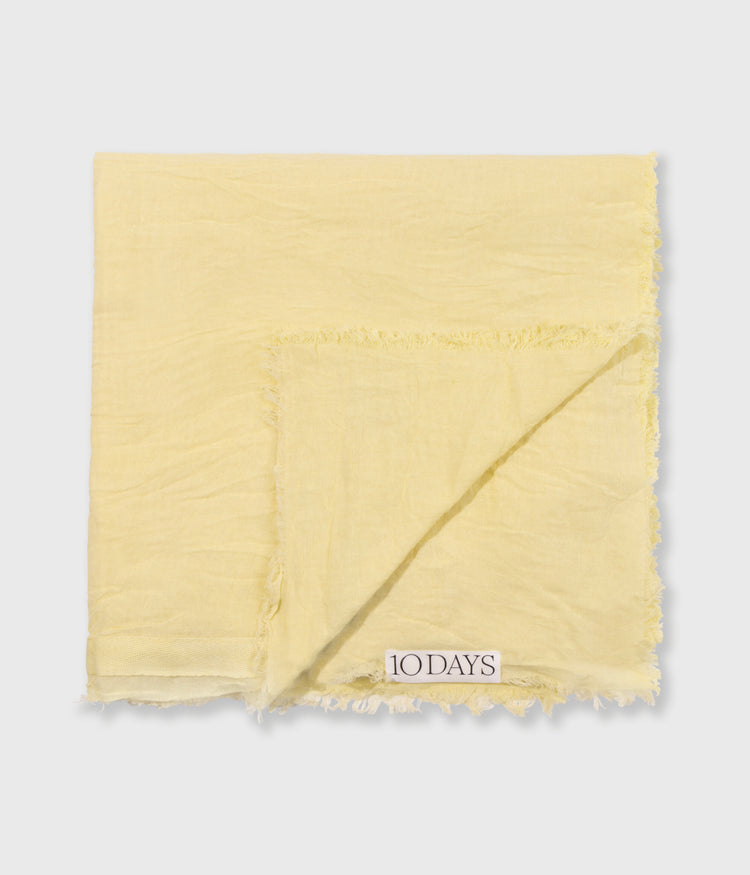 scarf cotton crepe | pastel yellow