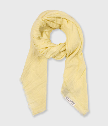 scarf cotton crepe | pastel yellow