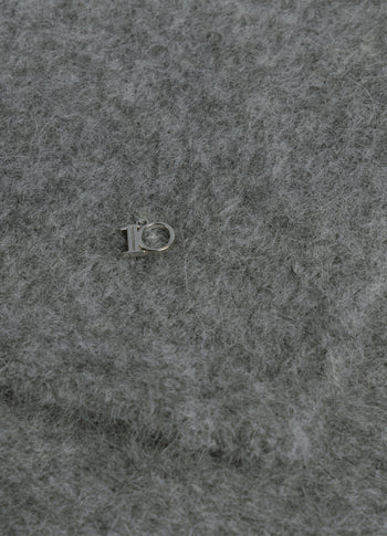 hairy knit sjaal | grey melee