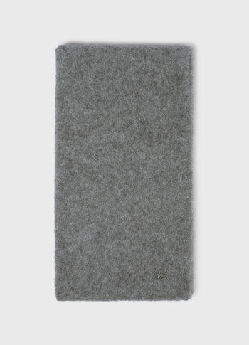 hairy knit sjaal | grey melee