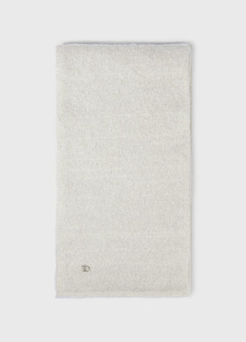 hairy knit sjaal lurex | ecru