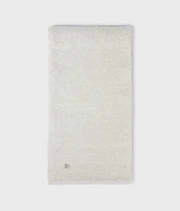 hairy knit sjaal lurex | ecru