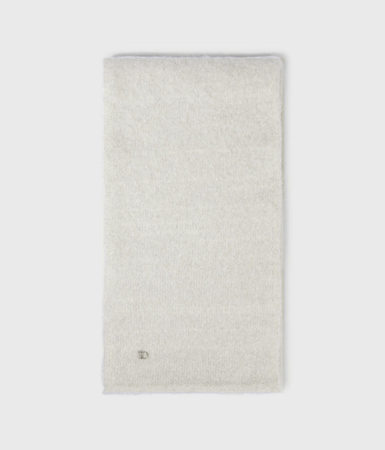 hairy knit sjaal lurex | ecru
