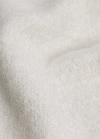 hairy knit sjaal lurex | ecru