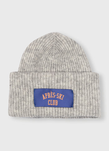 soft knit beanie | light grey melee