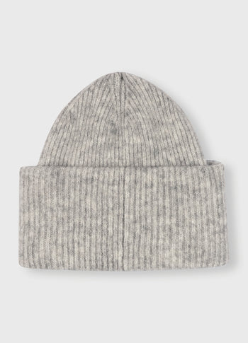 soft knit beanie | light grey melee