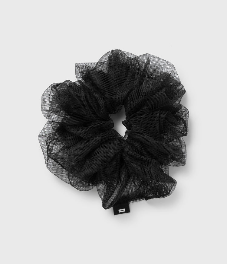 tulle scrunchie | black