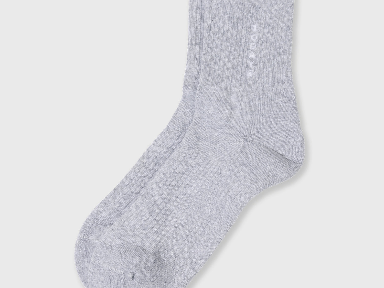 socks 10DAYS | white grey melee