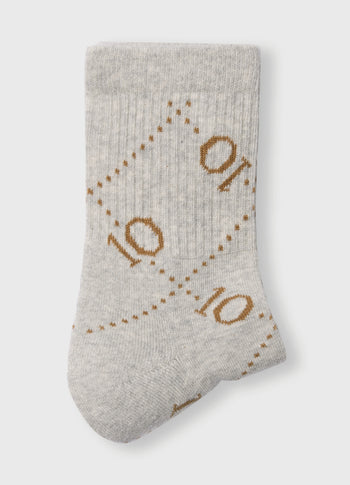 socks monogram | light grey melee