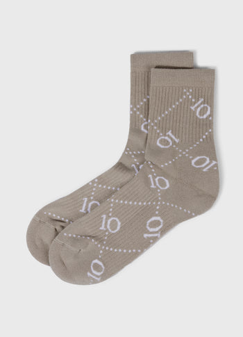 socks all-over monogram | fog