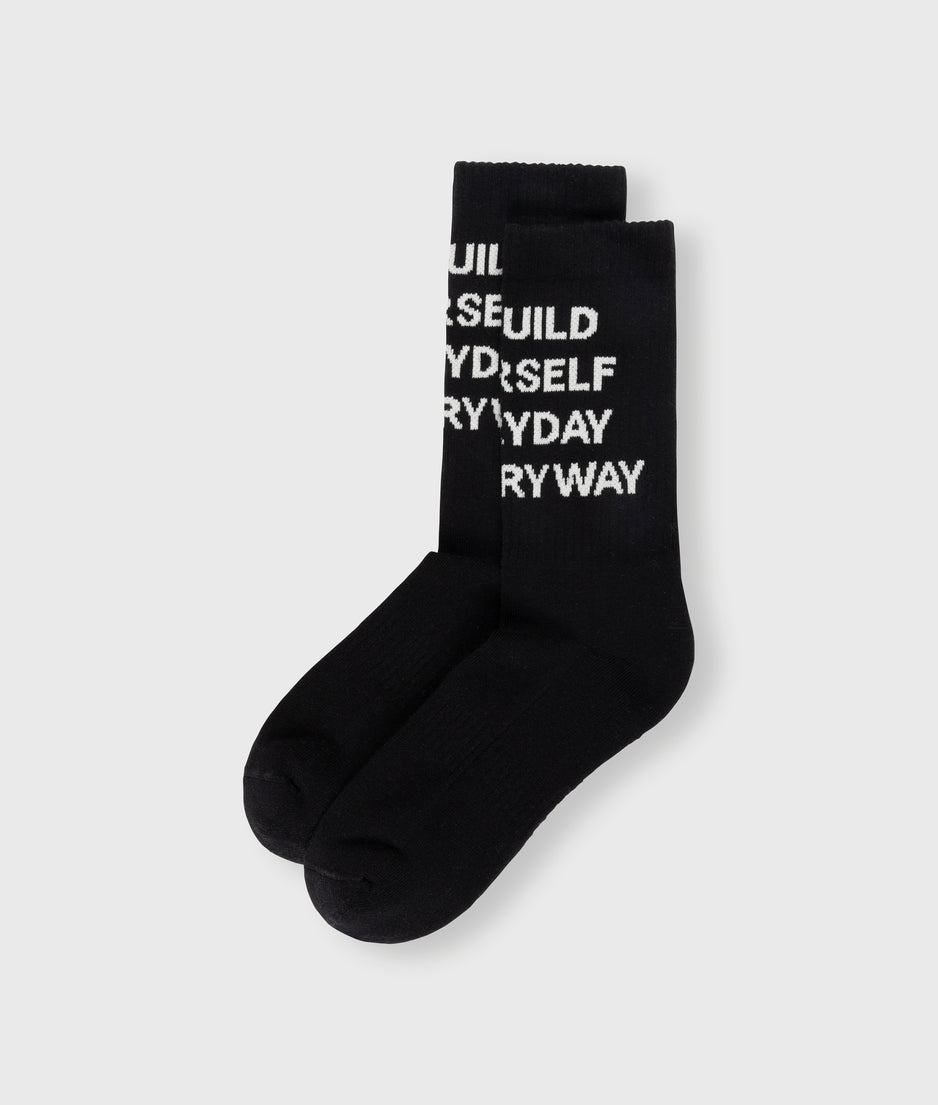 statement socks | black