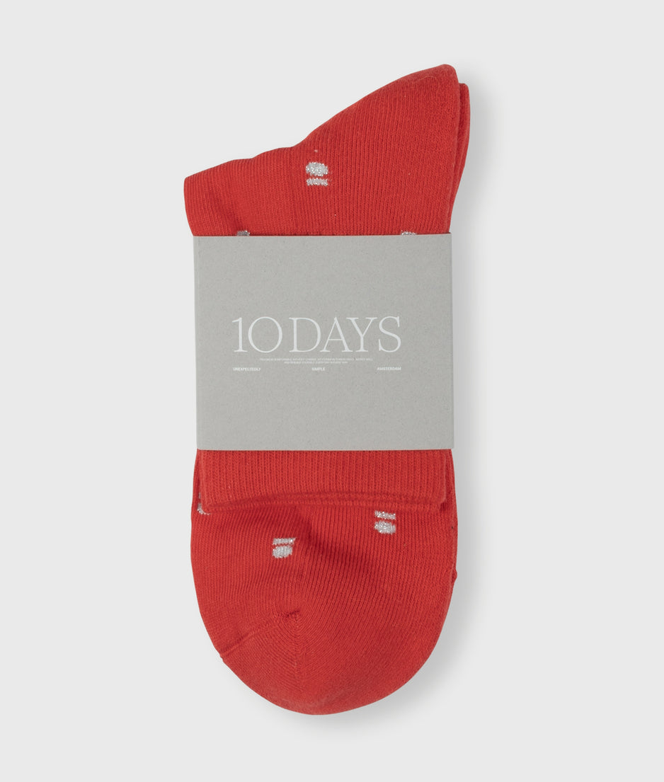 socks medal | coral red