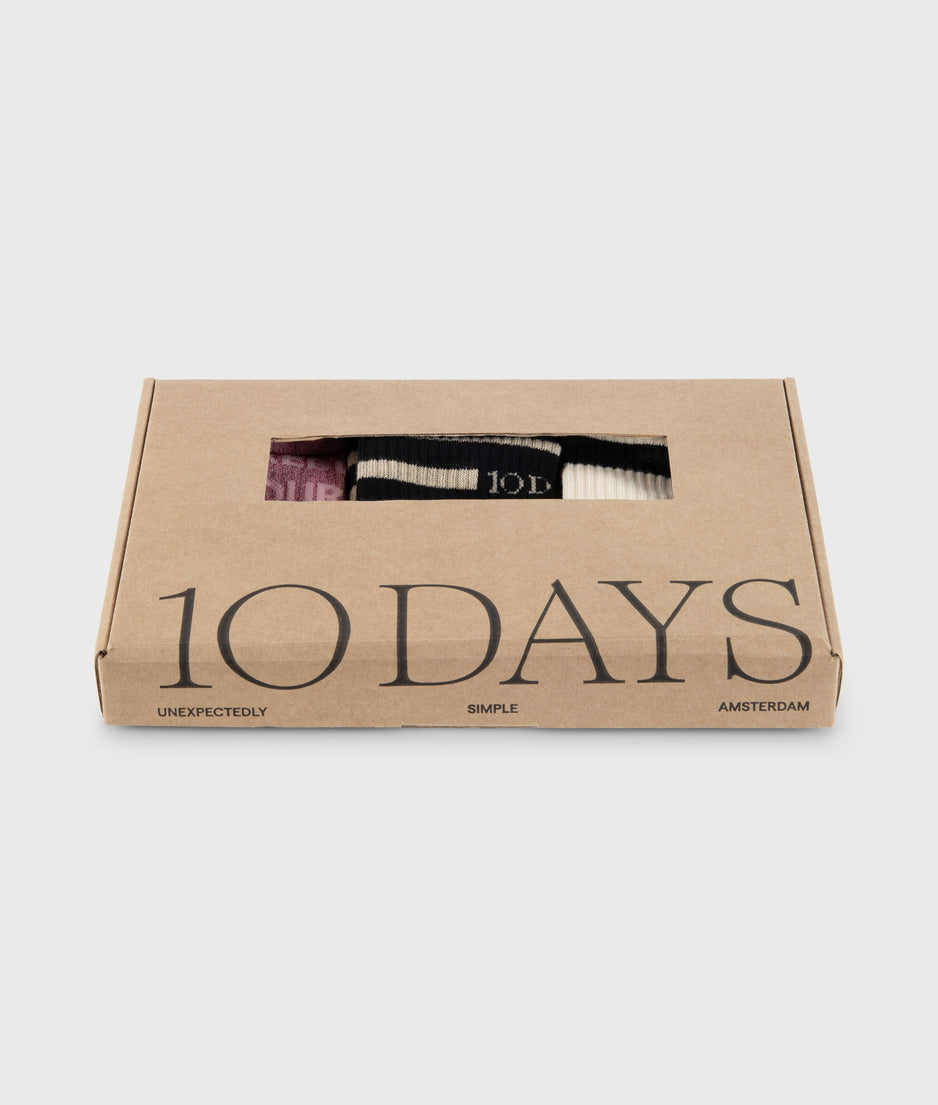 3-pack socks | bright pink