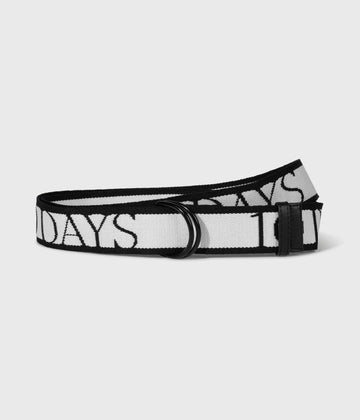 logo belt | white