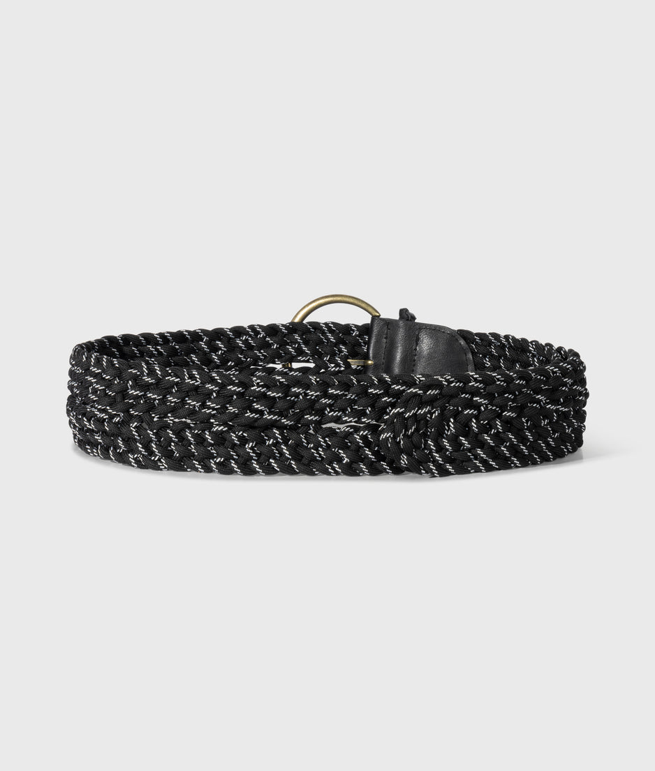 braided belt | black