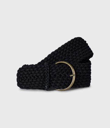 gevlochten riem | black