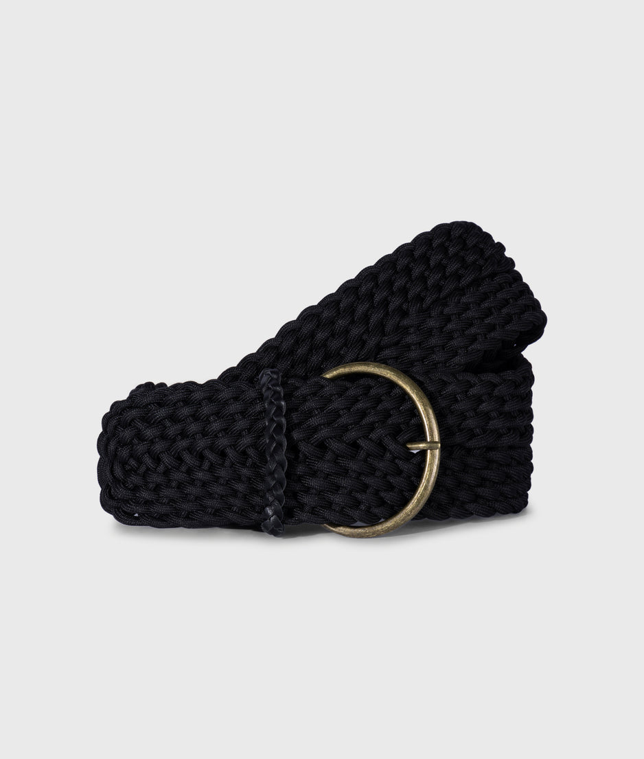 gevlochten riem | black