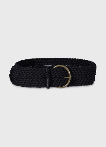 gevlochten riem | black