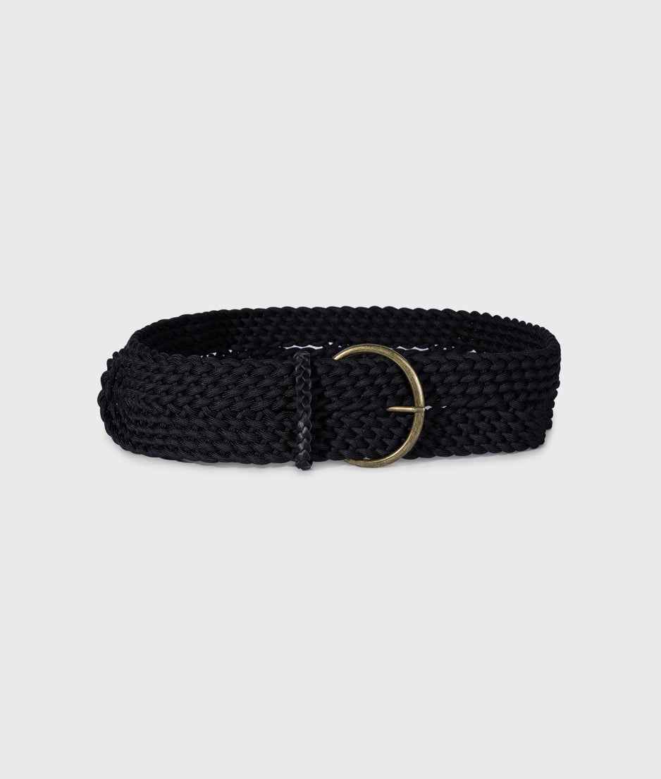 gevlochten riem | black