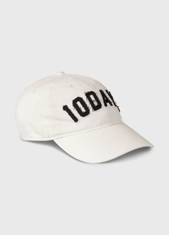 cotton cap logo | ecru