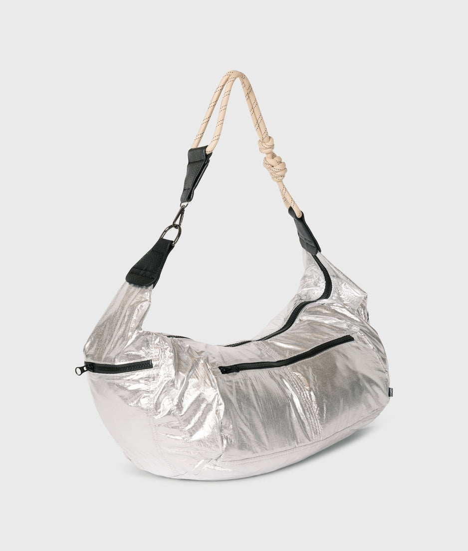 big banana bag | silver