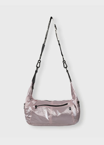 metallic banana bag | old lilac