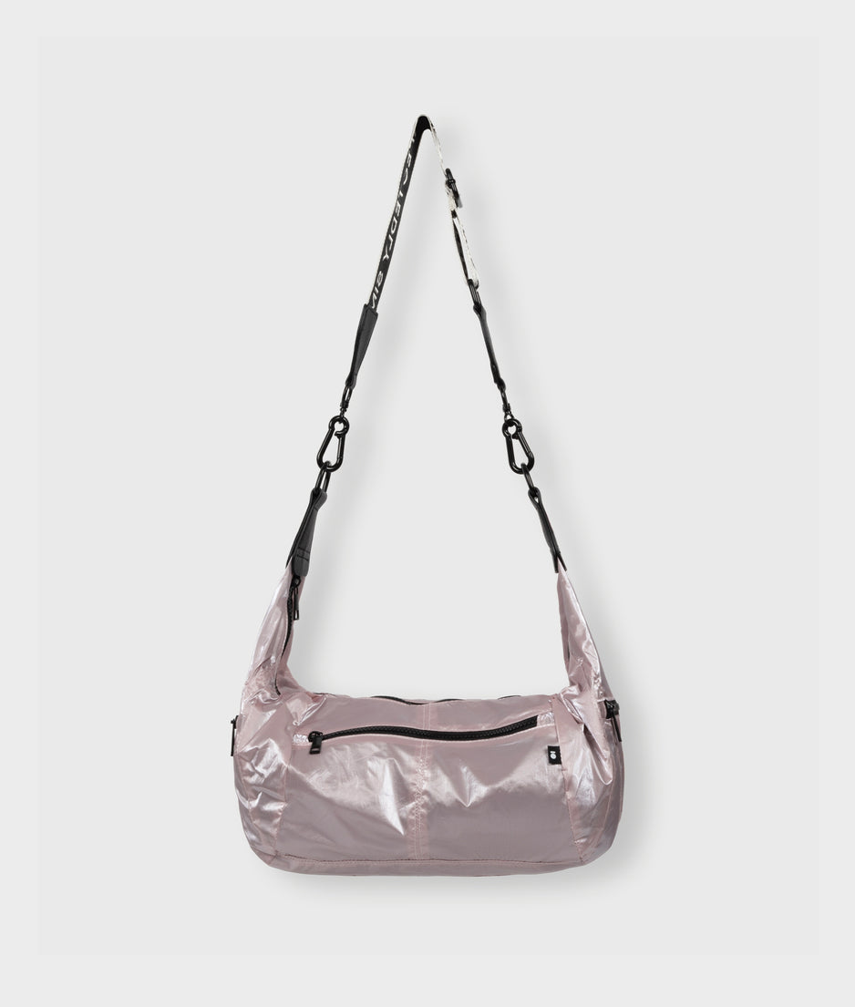 metallic banana bag | old lilac