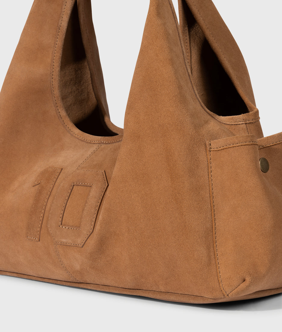 suede shoulder bag | suede
