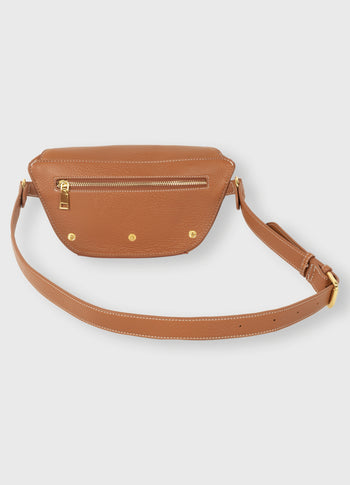 bumbag fringe | saddle brown