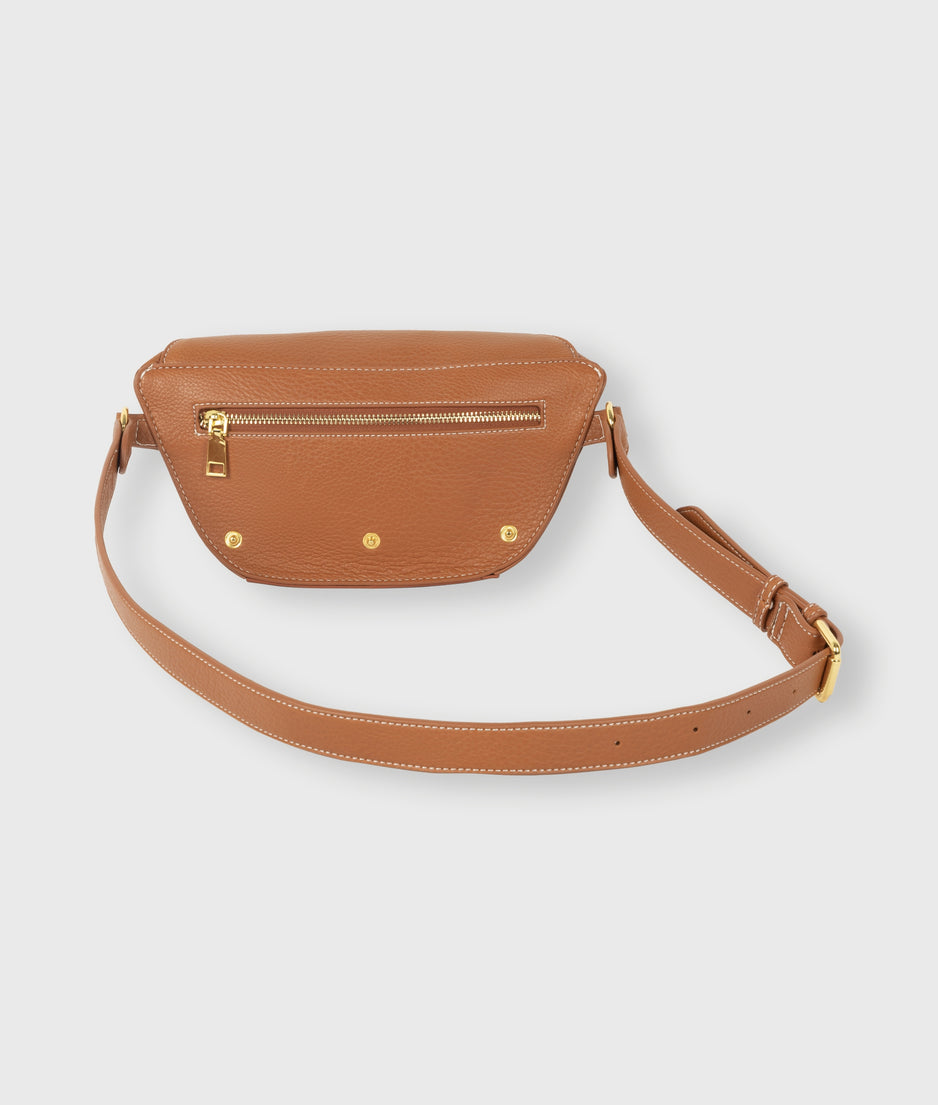 bumbag fringe | saddle brown