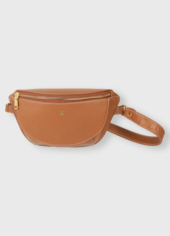 bumbag fringe | saddle brown