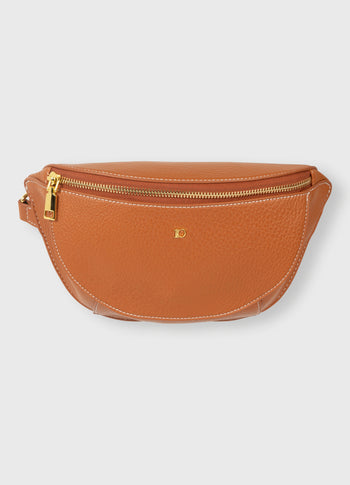 bumbag fringe | saddle brown