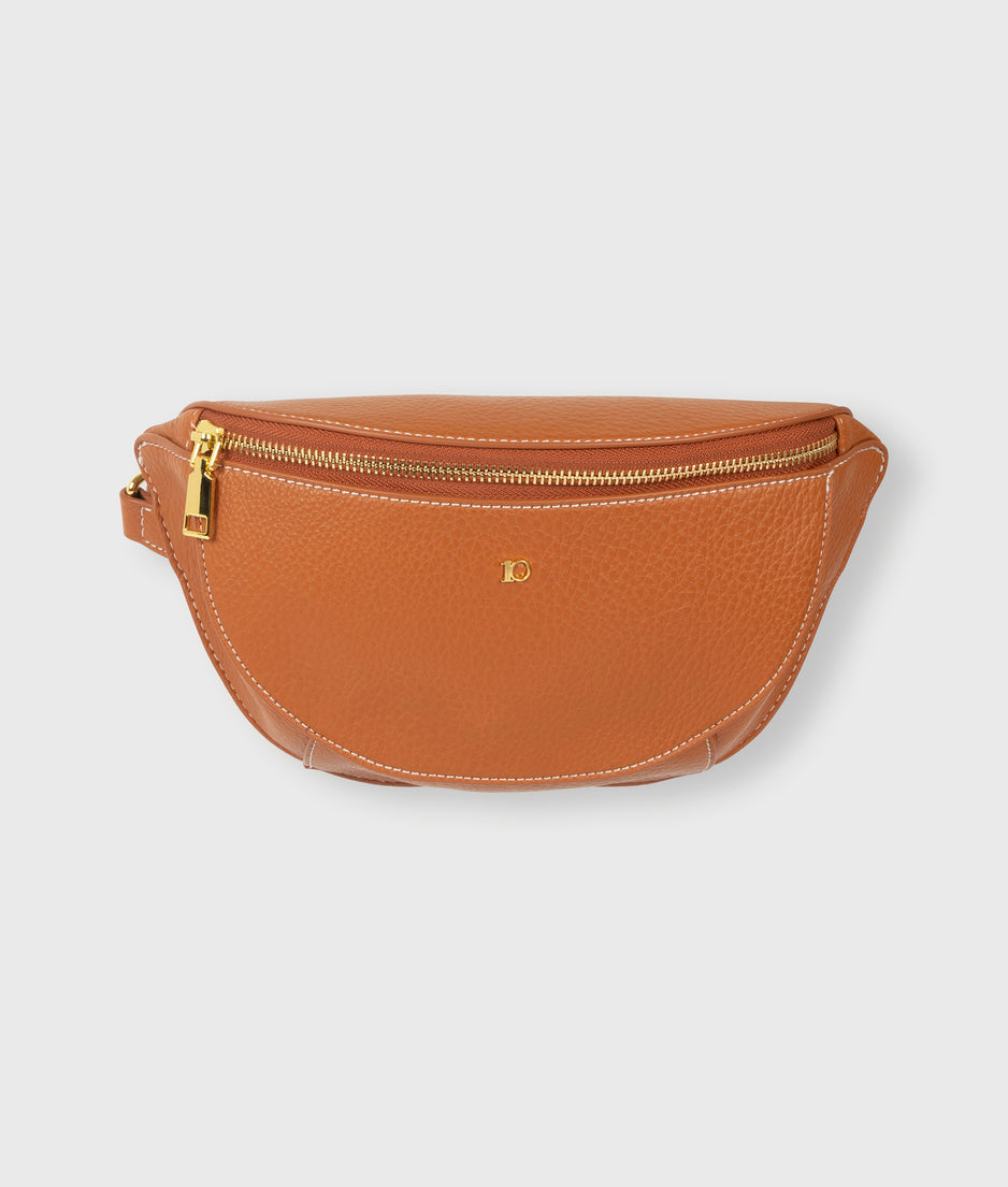 bumbag fringe | saddle brown