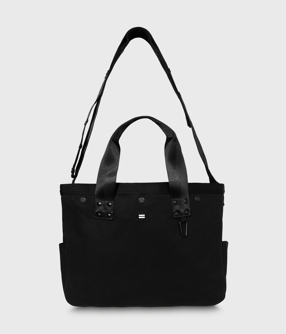 canvas shopper medium | black