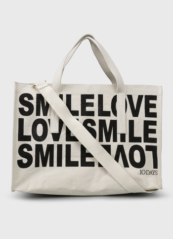 canvas shopper | ecru