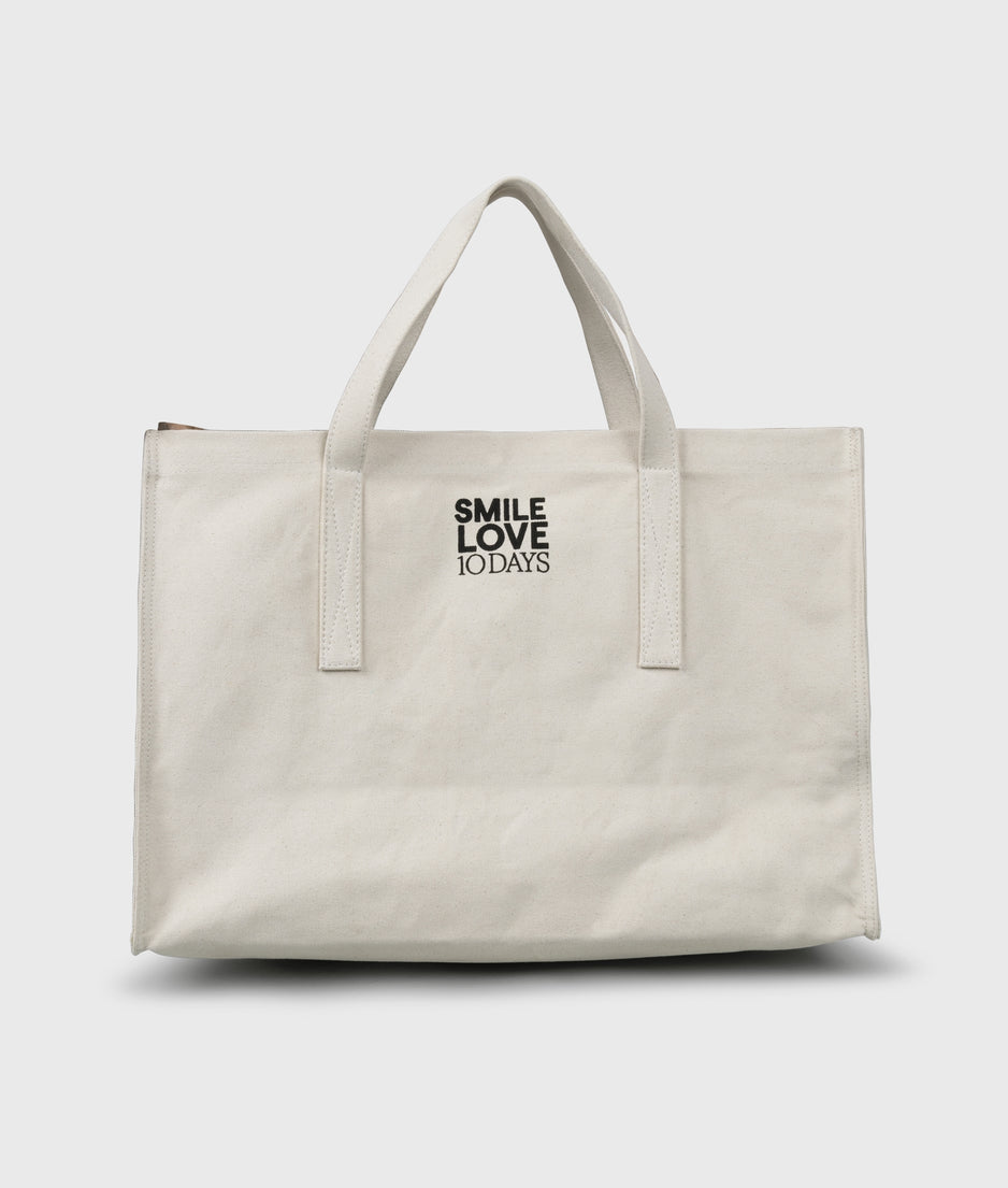 canvas shopper | ecru