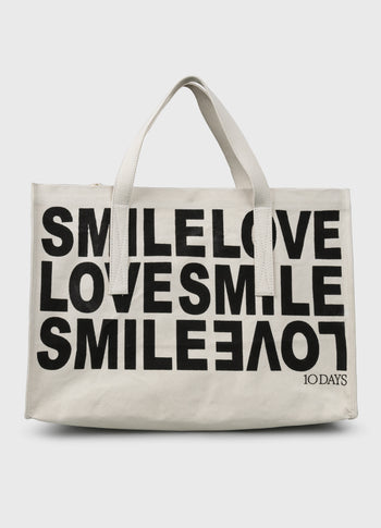 canvas shopper | ecru