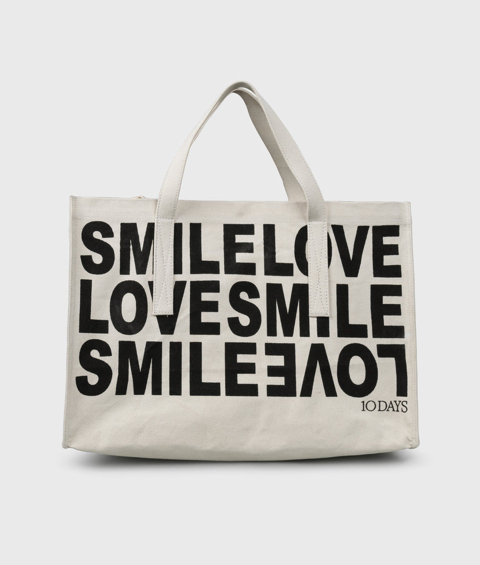 canvas shopper | ecru