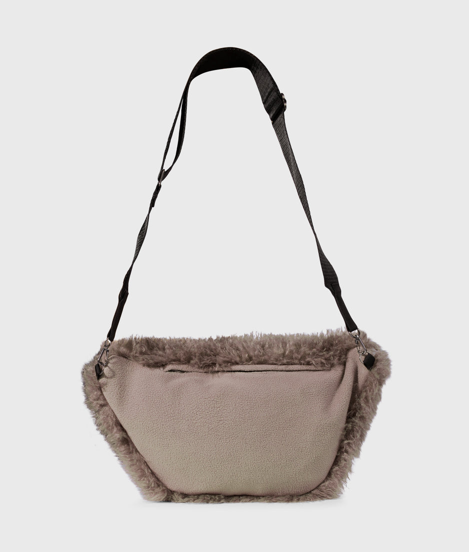 hairy cross body bag | moonrock